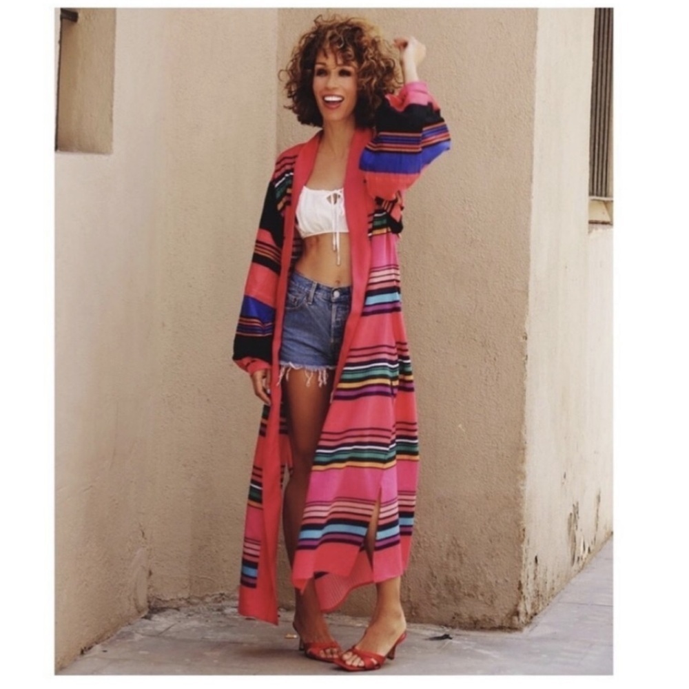 Anthropologie conditions apply  Striped colorful duster  Kimono - Picture 4 of 11